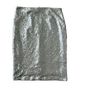 Lulus Women’s Champagne Rose Gold Sequin Mini Skirt Size S NWT